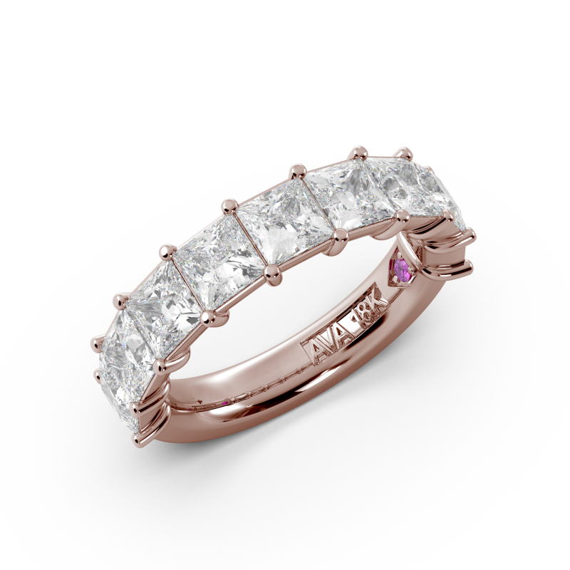 Princess Signature Cup Halfway Wedding Band