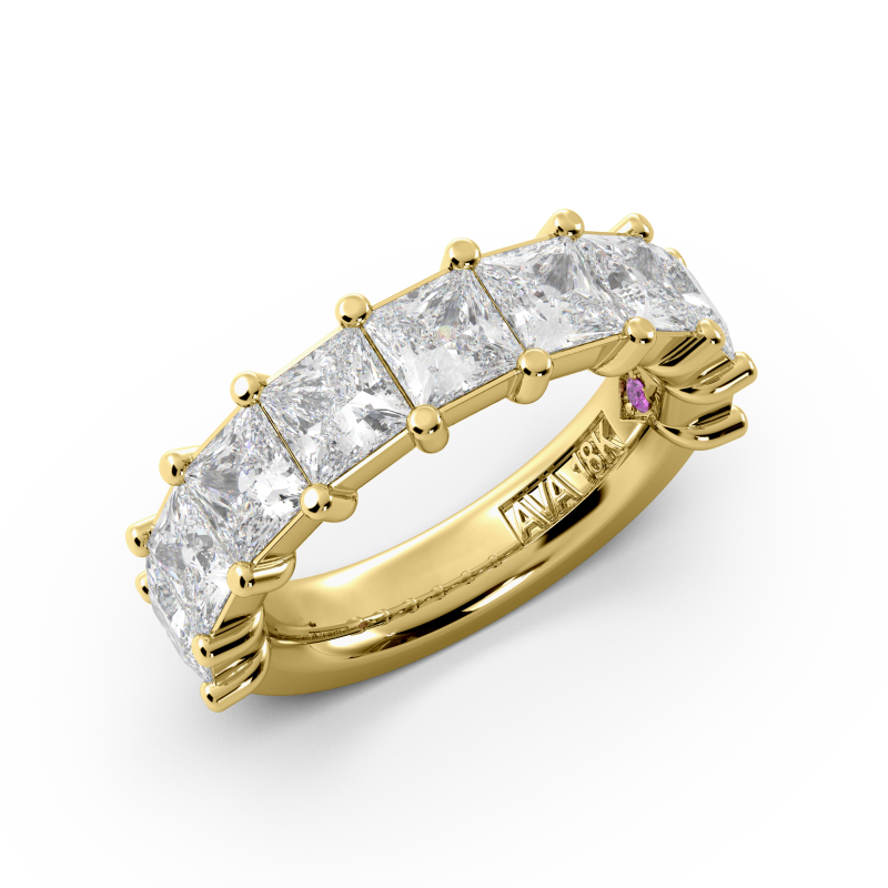 Princess Signature Cup Halfway Wedding Band