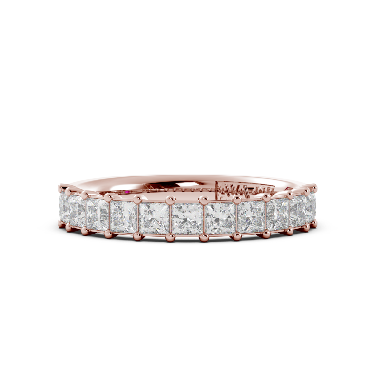 Princess Signature Cup Halfway Wedding Band