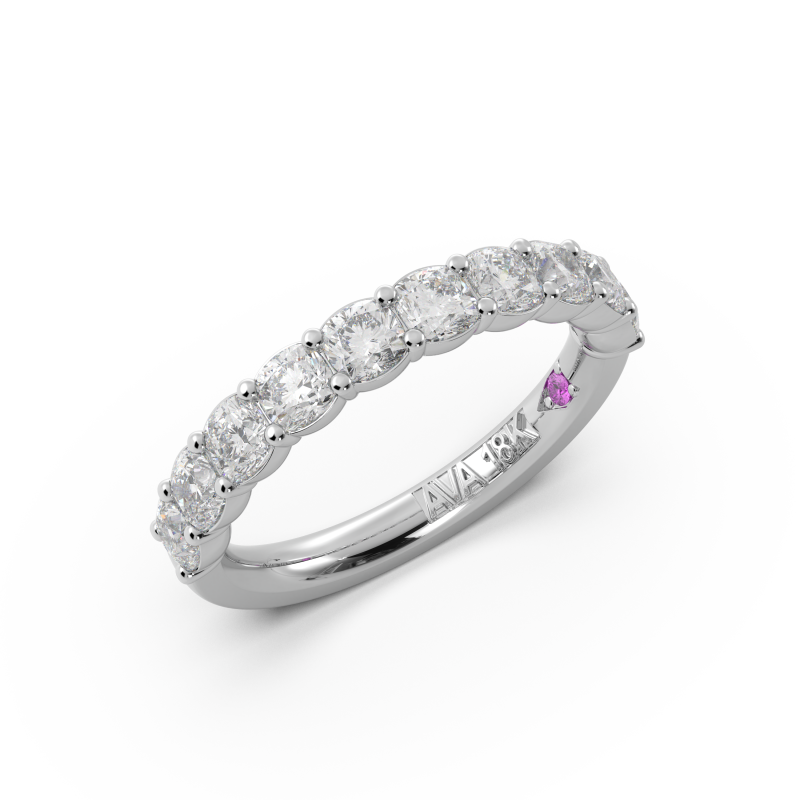 Cushion Signature Cup Halfway Wedding Band