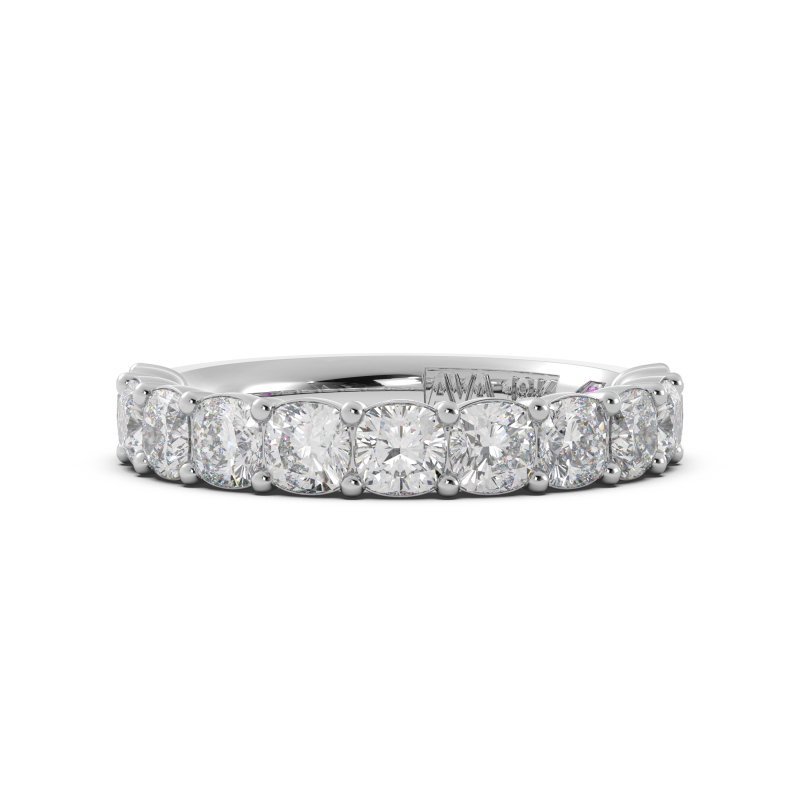 Cushion Signature Cup Halfway Wedding Band