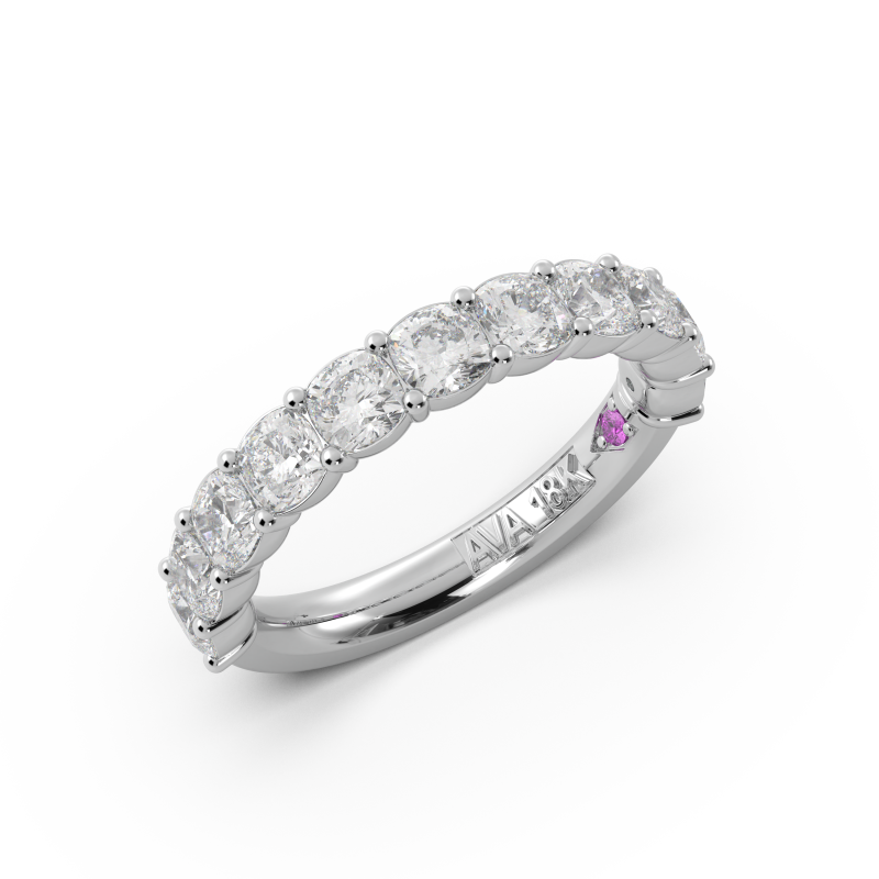 Cushion Signature Cup Halfway Wedding Band
