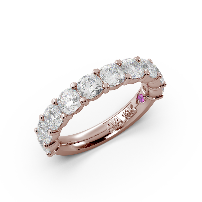 Cushion Signature Cup Halfway Wedding Band