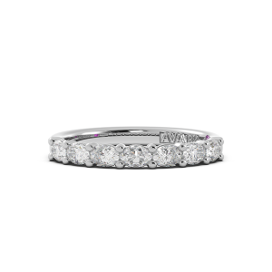 Oval Signature Cup East West Halfway Wedding Band