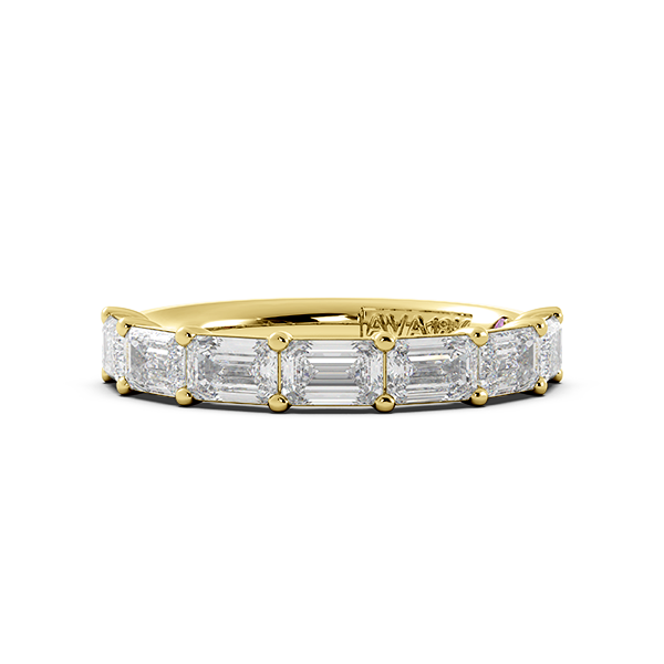 Emerald Signature Cup East West Halfway Wedding Band