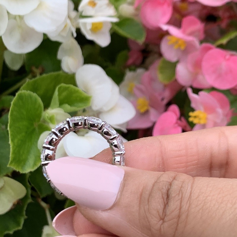 Oval Bezel Eternity Ring
