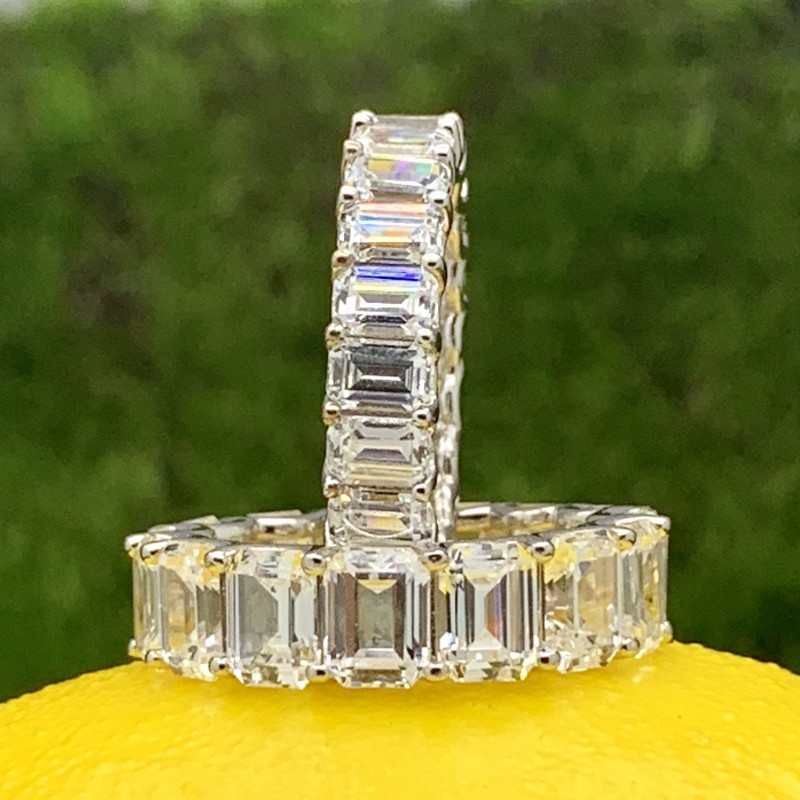 Emerald Bezel Eternity Ring