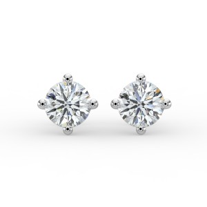 Round 4 Prong Earrings
