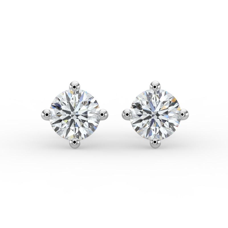 Round 4 Prong Earrings