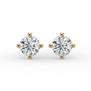 Round 4 Prong Earrings