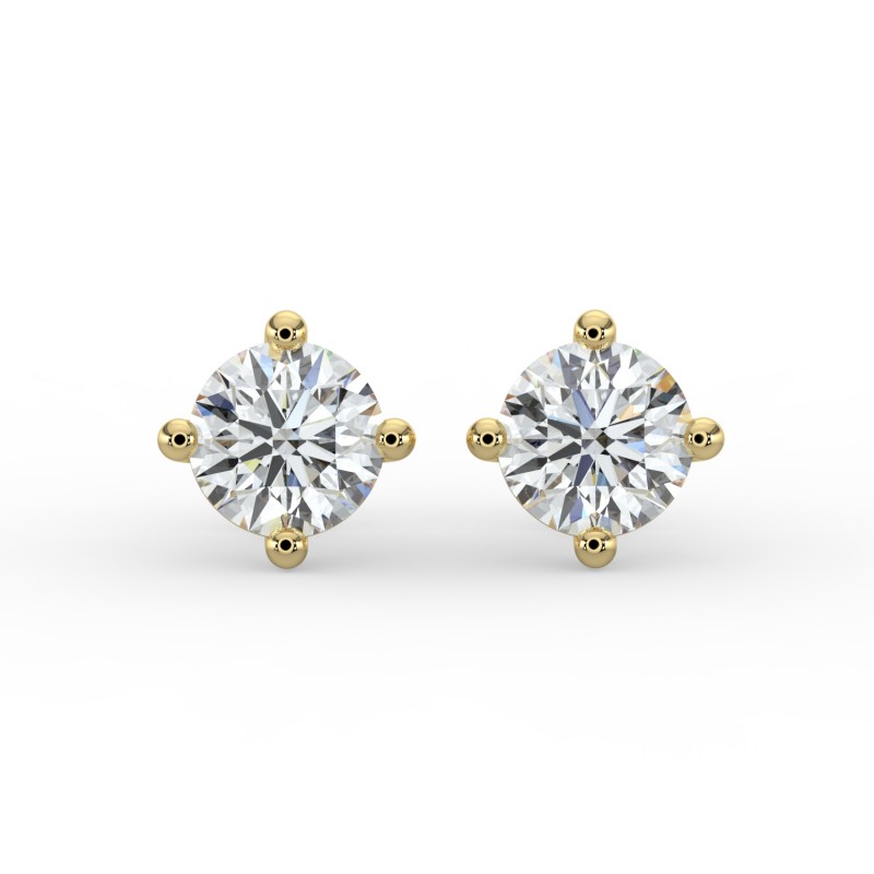Round 4 Prong Earrings