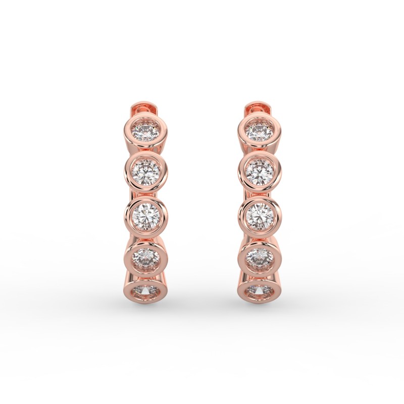 Round Huggie Earrings