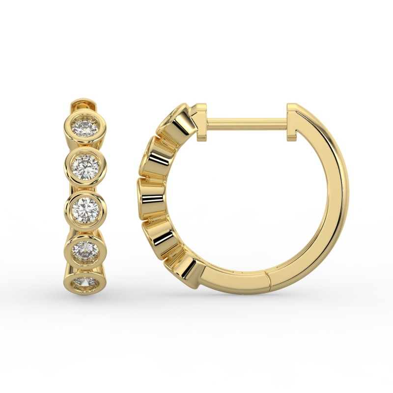 Round Huggie Earrings
