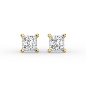 Princess 4 Prong Earrings