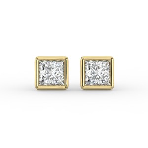 Princess Bezel Earrings