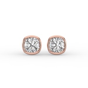 Cushion Bezel Earrings