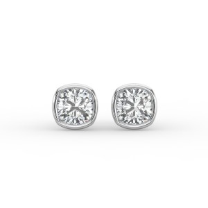 Cushion Bezel Earrings