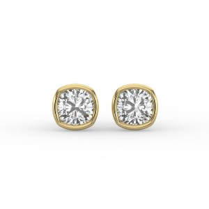 Cushion Bezel Earrings