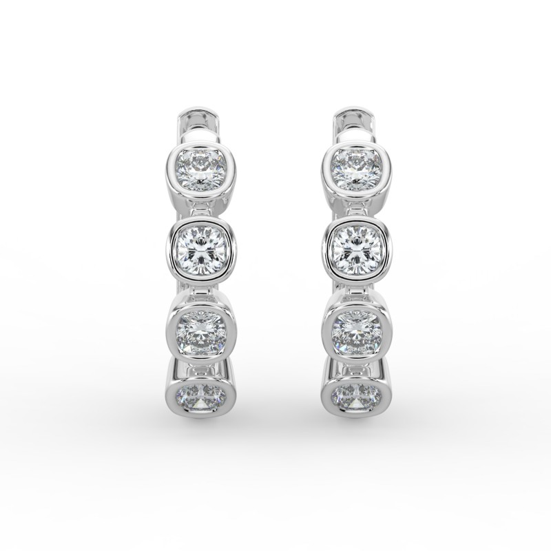 Cushion Huggie Earrings