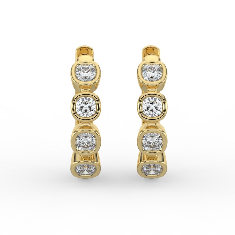 Cushion Huggie Earrings