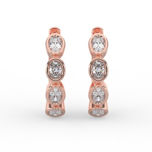 Oval Huggie Earrings