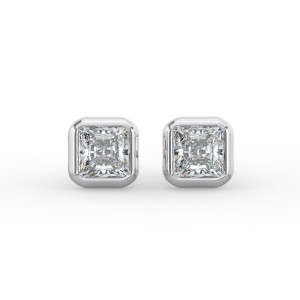 Radiant Bezel Earrings
