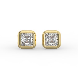 Radiant Bezel Earrings