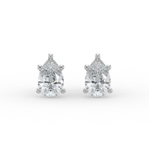 Pear 6 Prong Earrings