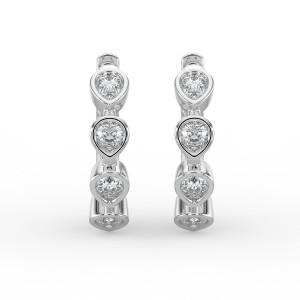 Pear Huggie Earrings