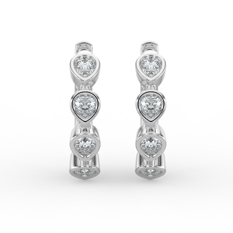 Pear Huggie Earrings