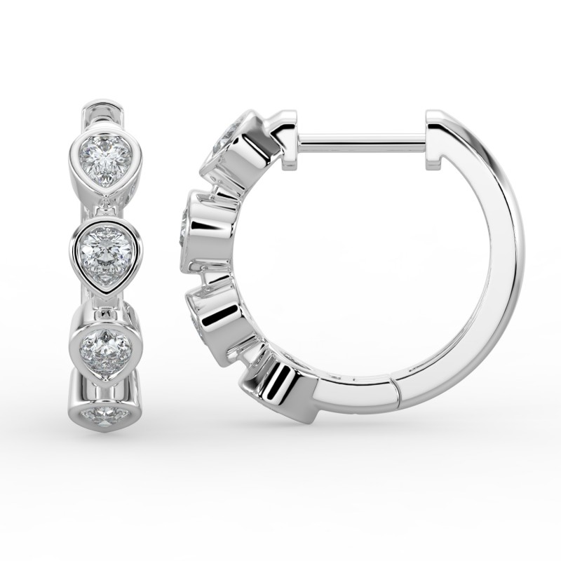 Pear Huggie Earrings
