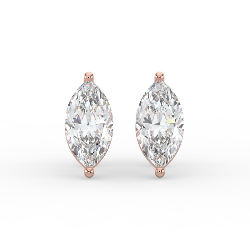 Marquise 4 Prong Earrings