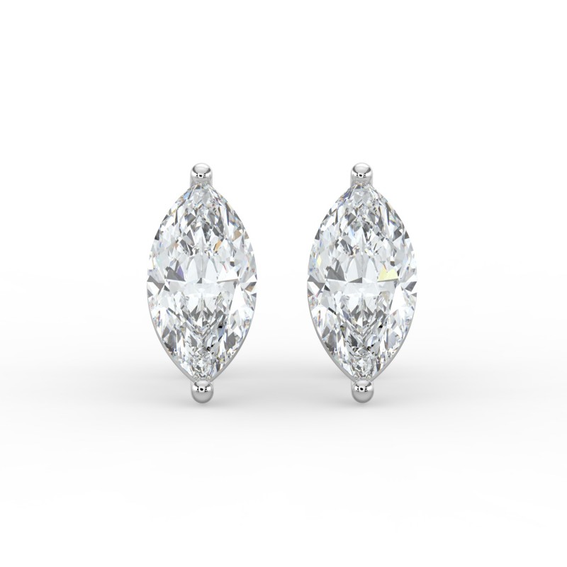 Marquise 4 Prong Earrings