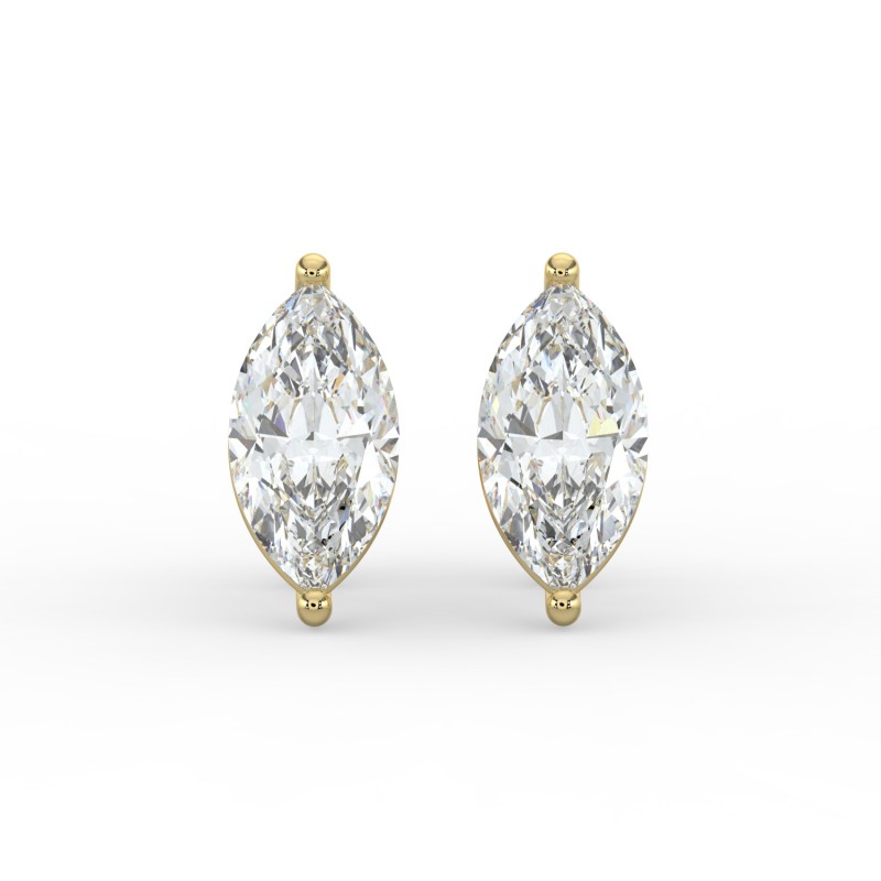 Marquise 4 Prong Earrings