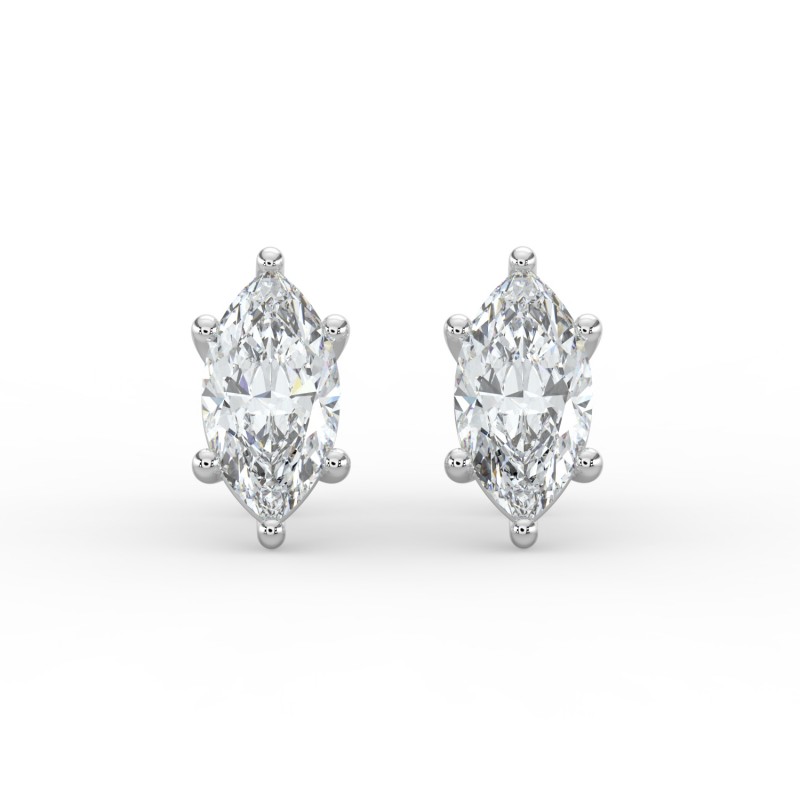 Marquise 6 Prong Earrings