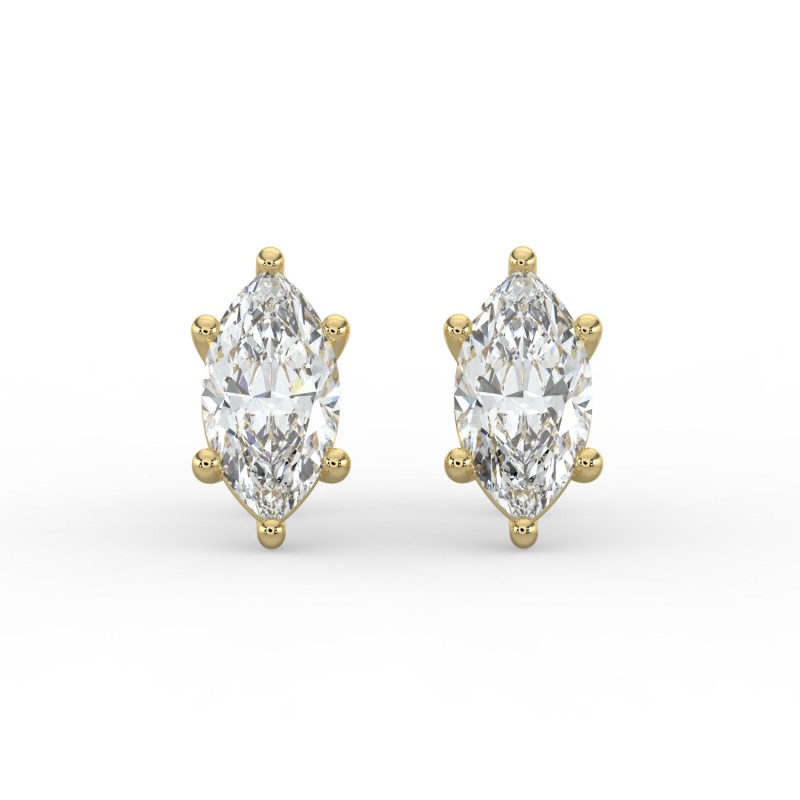 Marquise 6 Prong Earrings