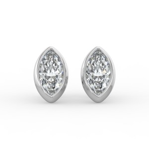 Marquise Bezel Earrings