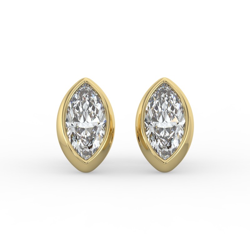 Marquise Bezel Earrings