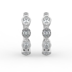 Marquise Huggie Earrings