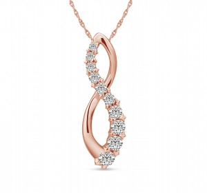 14KT Tulip Flower (TM) Rose Gold Pendant