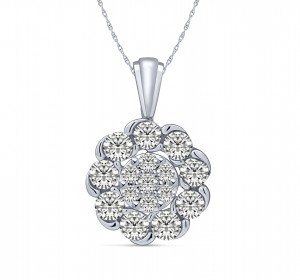 14KT Rain Droplet (TM) White Gold Pendant