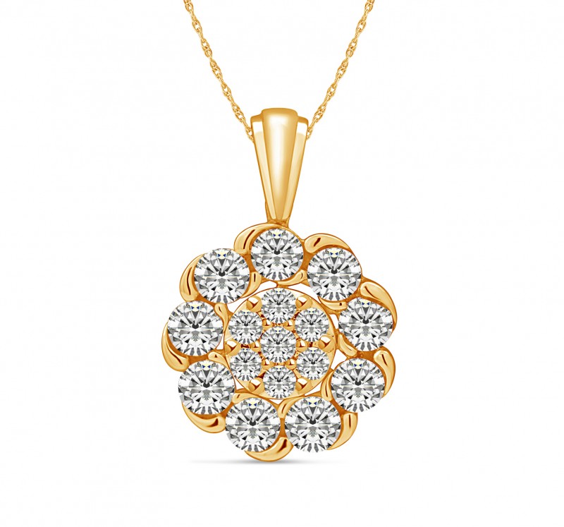 14KT Rain Droplet (TM)  Gold Pendant