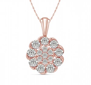 14KT Rain Droplet (TM) Rose Gold Pendant