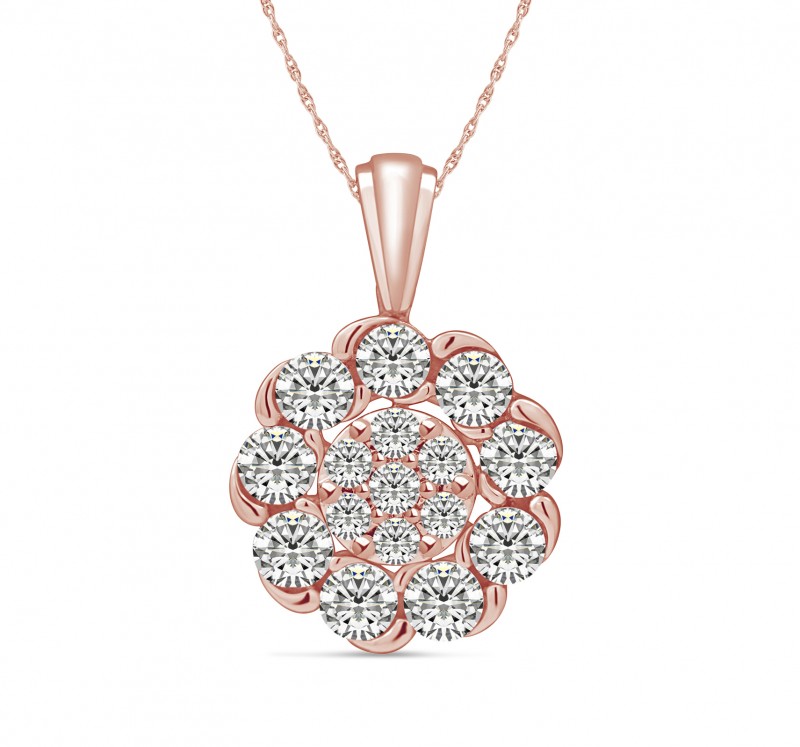 14KT Rain Droplet (TM) Rose Gold Pendant