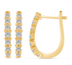 14KT Tulip Flower (TM) Gold Earrings