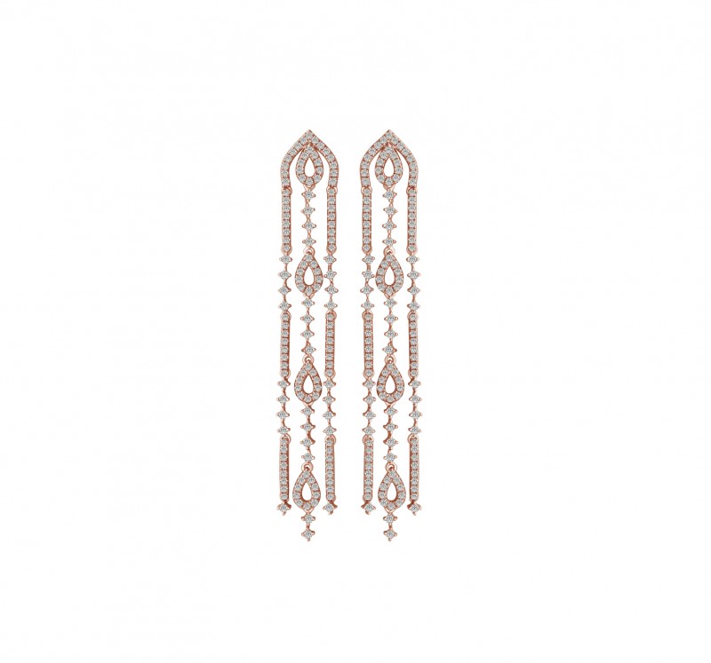 14KT Rose Gold Fashion Earrings
