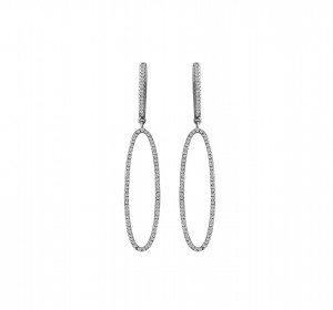 14KT White Gold Fashion Earrings