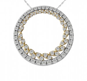 14KT Two Tone Gold Fashion Pendant