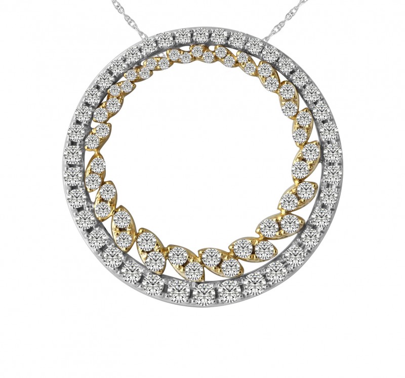 14KT Two Tone Gold Fashion Pendant