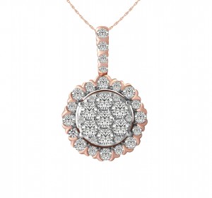 14KT White Gold Mirage Collection Pendant